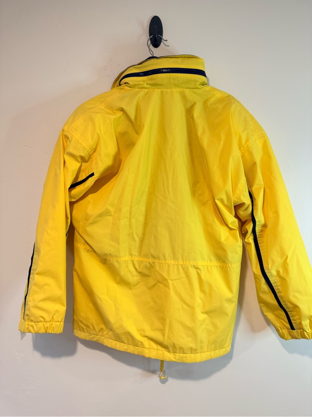 Vintage London Fog Yellow Sailing Jacket Nautical Rain Windbreaker S - Picture 3 of 7
